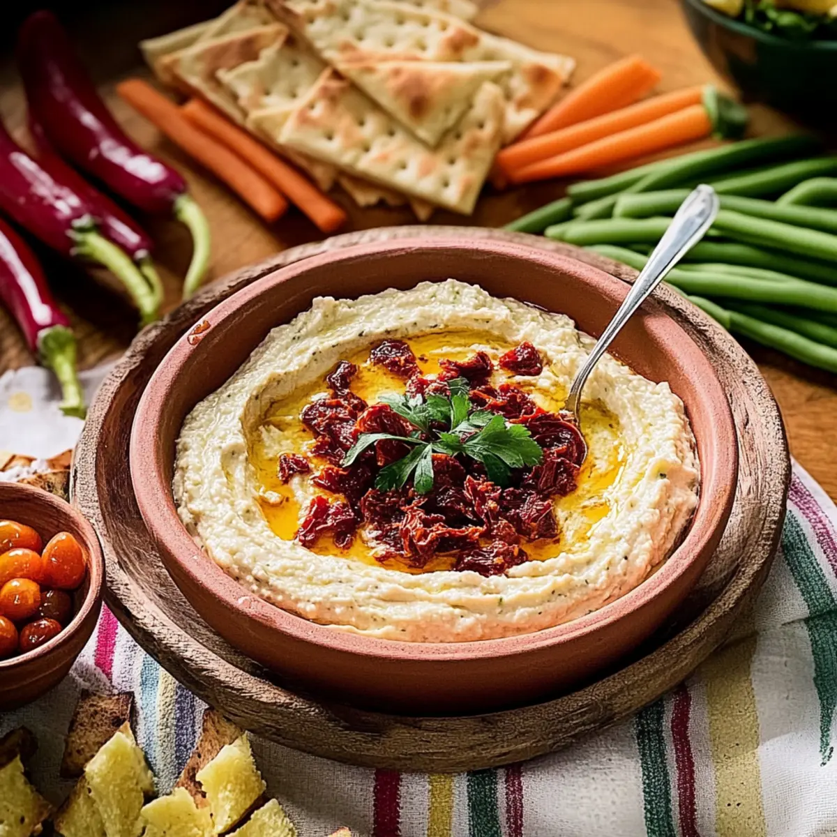 Feta and Sun-Dried Tomato Dip
