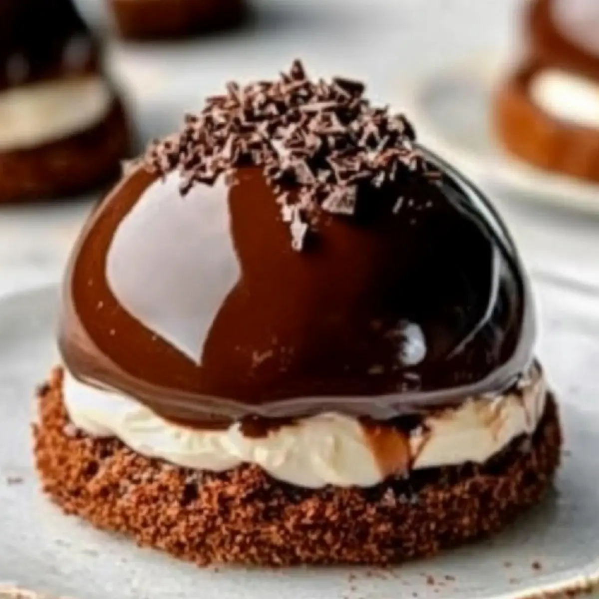 Chocolate Mascarpone Dome Dessert