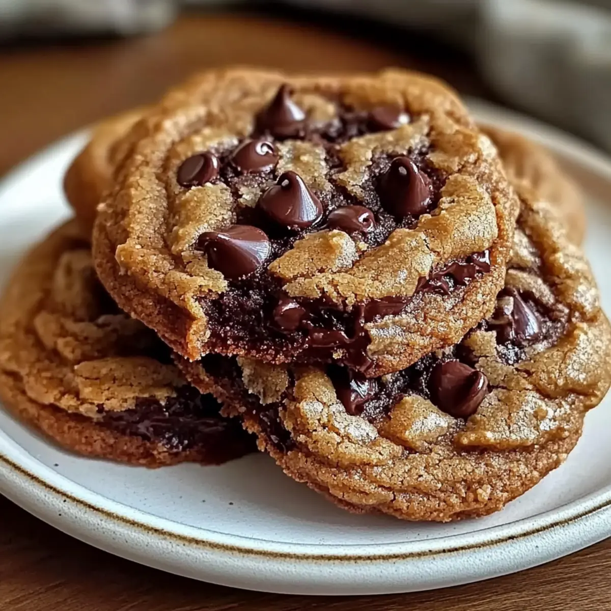 Chewy Peanut Butter Chocolate Chip Monster Cookies