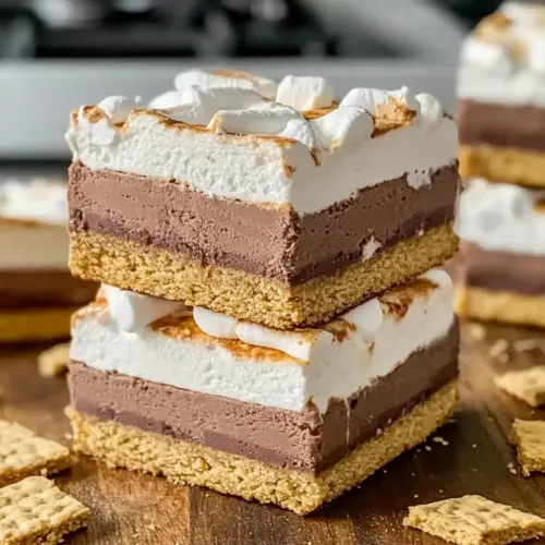 Frozen S'mores Bars Summer Dessert