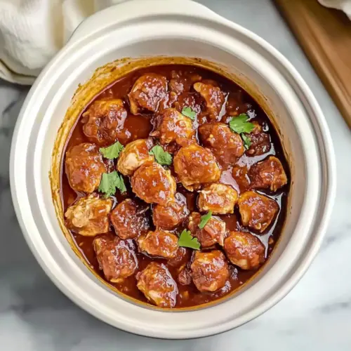 Crockpot Honey BBQ Meatballs
