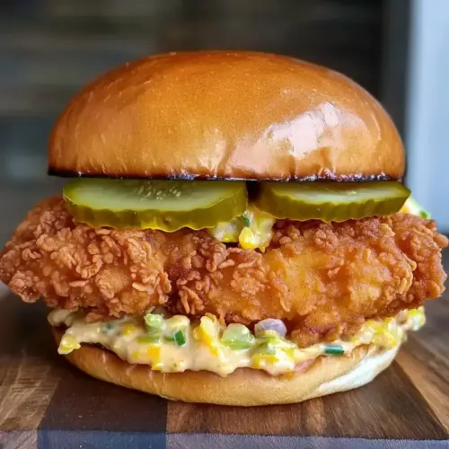 Spicy Pickle-Brined Fried Chicken Sandwich
