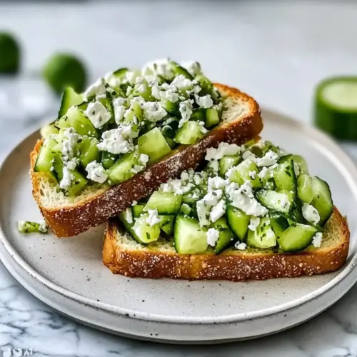 Cucumber Salad Sandwiches with Feta
