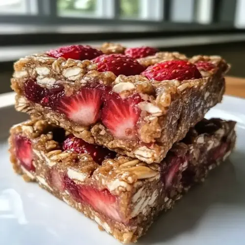 Homemade Strawberry Protein Bars