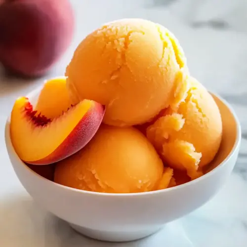 Perfect Peach Sorbet Recipe