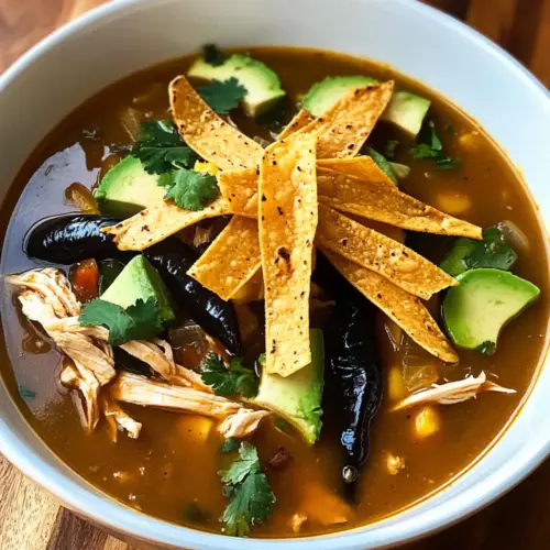 Poblano Chicken Tortilla Soup