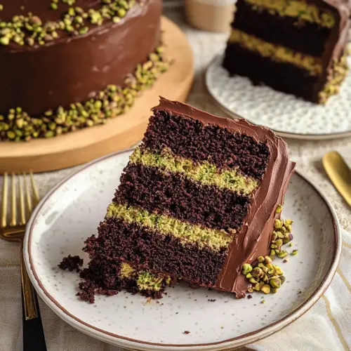 Dubai Chocolate Pistachio Cake