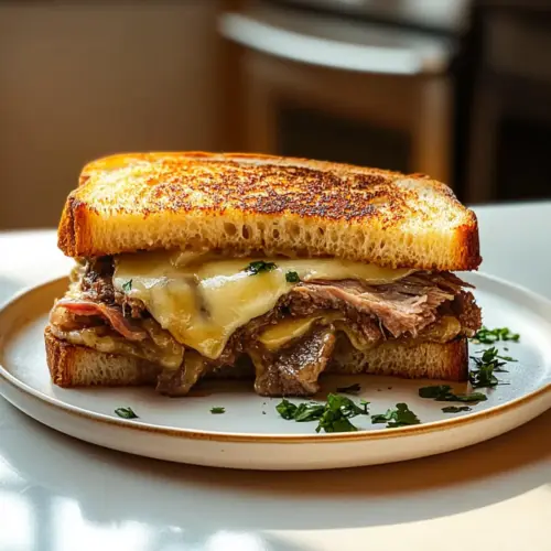 Beef Brisket Grilled Cheese Sandwich