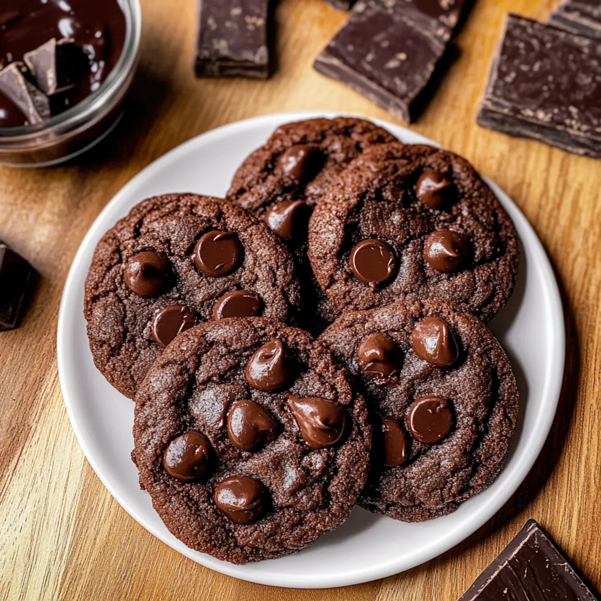 Triple Chocolate Cookies
