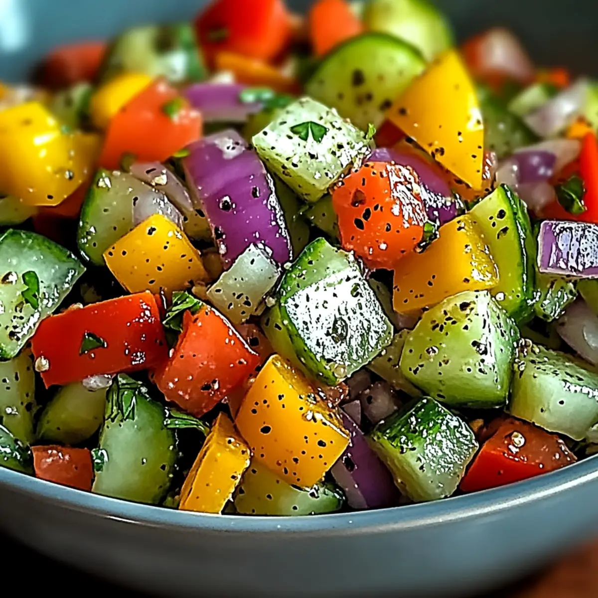 Cucumber Sweet Pepper Salad