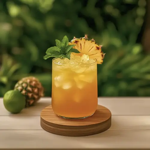 Pineapple Ginger Beer Mocktail